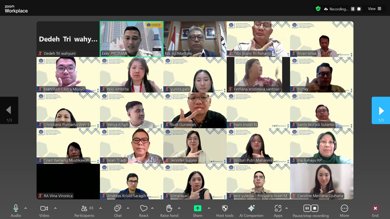 PPL PROPAMI Daring, Perkuat Pemahaman Pasar Modal untuk Pemegang Izin Perseorangan