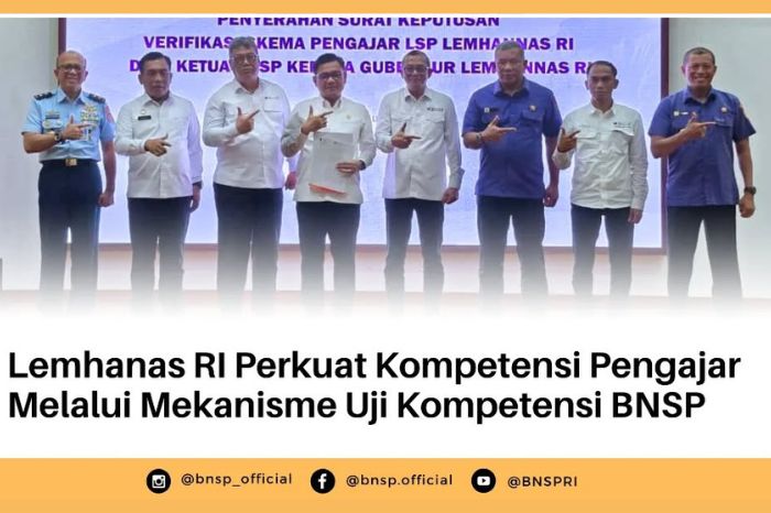 BNSP Dukung Pembentukan LSP Lemhanas: Kolaborasi Strategis Tingkatkan SDM Kebangsaan